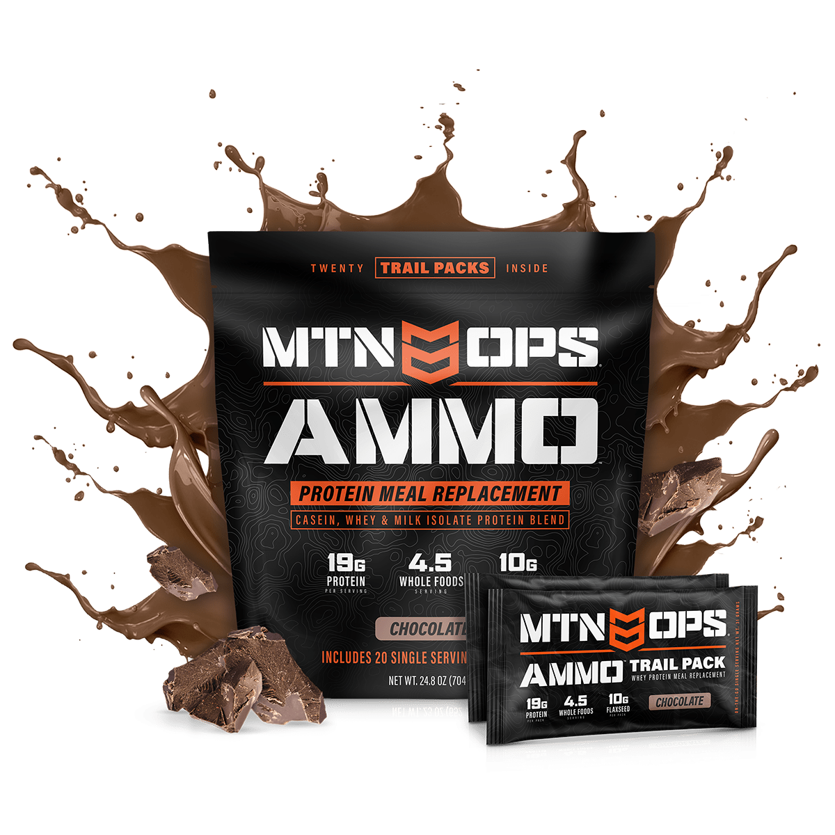 MTN OPS AMMO TRAIL PACKS (20) Chocolate