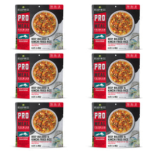 READYWISE Beef Bulgogi & Kimchi Fried Rice - Signature Edition Pro Adventure Meal with the Pacific Crest Trail Association(6 Pack)