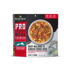 READYWISE Beef Bulgogi & Kimchi Fried Rice - Signature Edition Pro Adventure Meal with the Pacific Crest Trail Association(6 Pack)