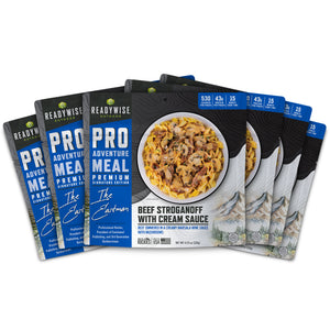 READYWISE Beef Stroganoff with Cream Sauce - Signature Edition Pro Adventure Meal with Ike Eastman(6 Pack)
