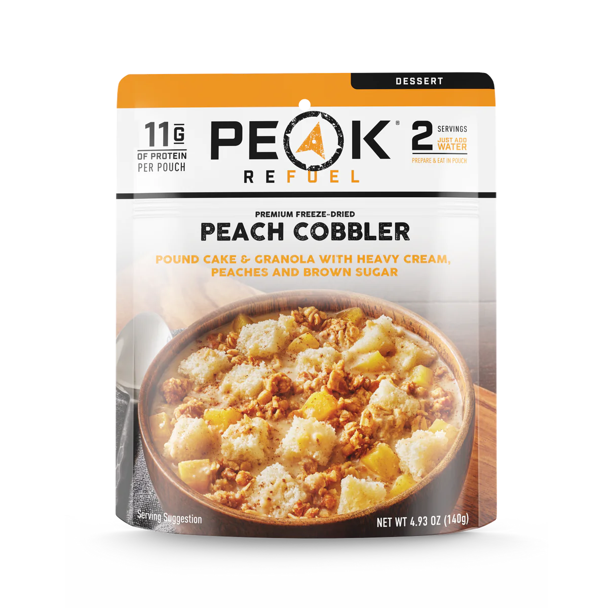 PEAK REFUEL Peach Cobbler