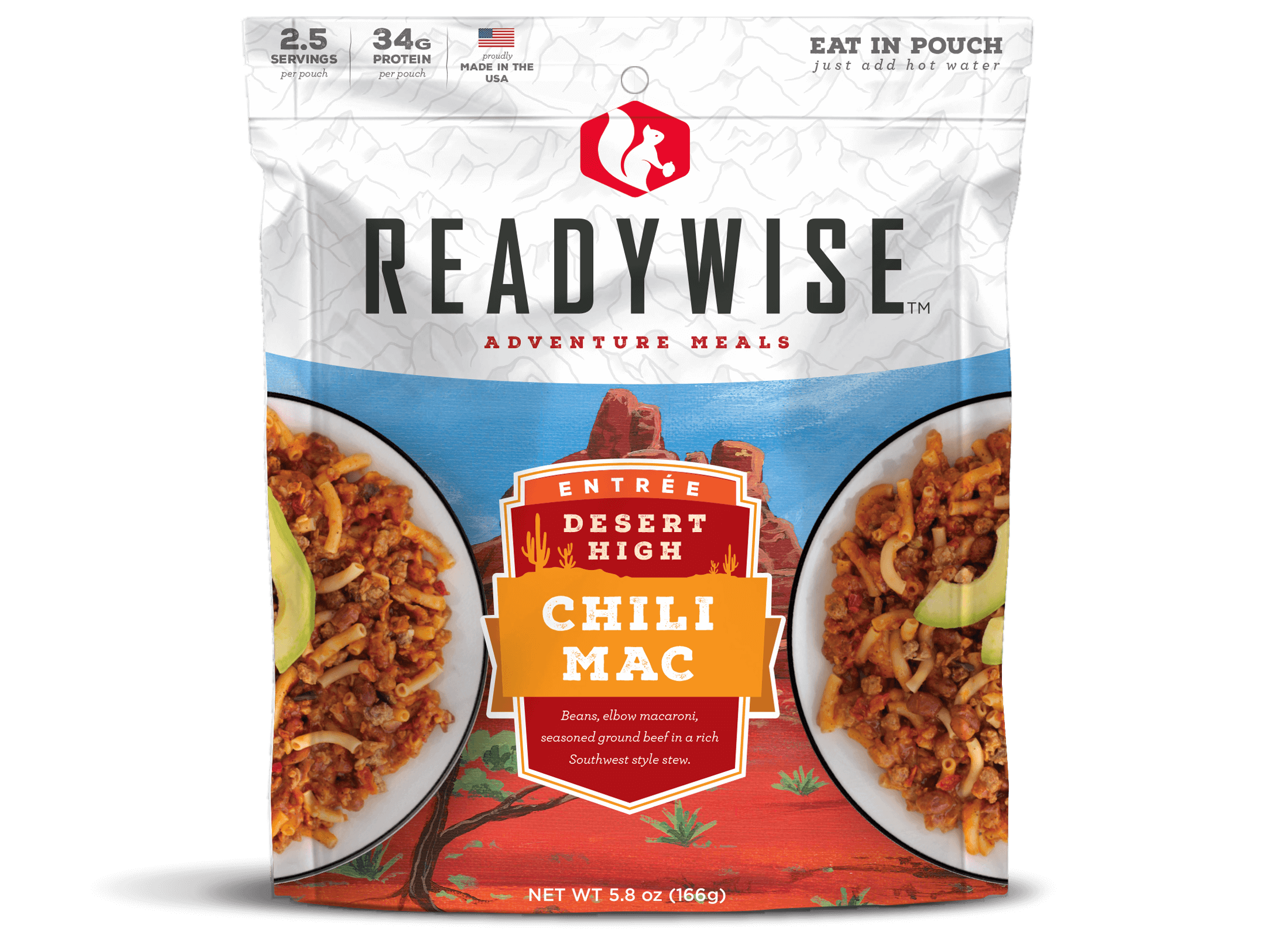 READYWISE Desert High Chili Mac with Beef (6 Pack)