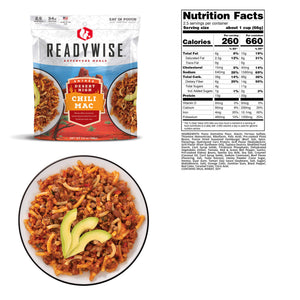 READYWISE Desert High Chili Mac with Beef (6 Pack)