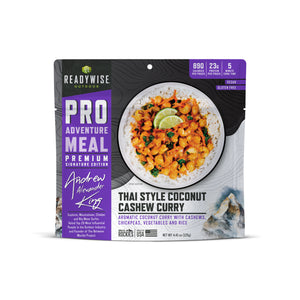 READYWISE Thai Coconut Cashew Curry - Signature Edition Pro Adventure Meal with Andrew Alexander King(6 Pack)