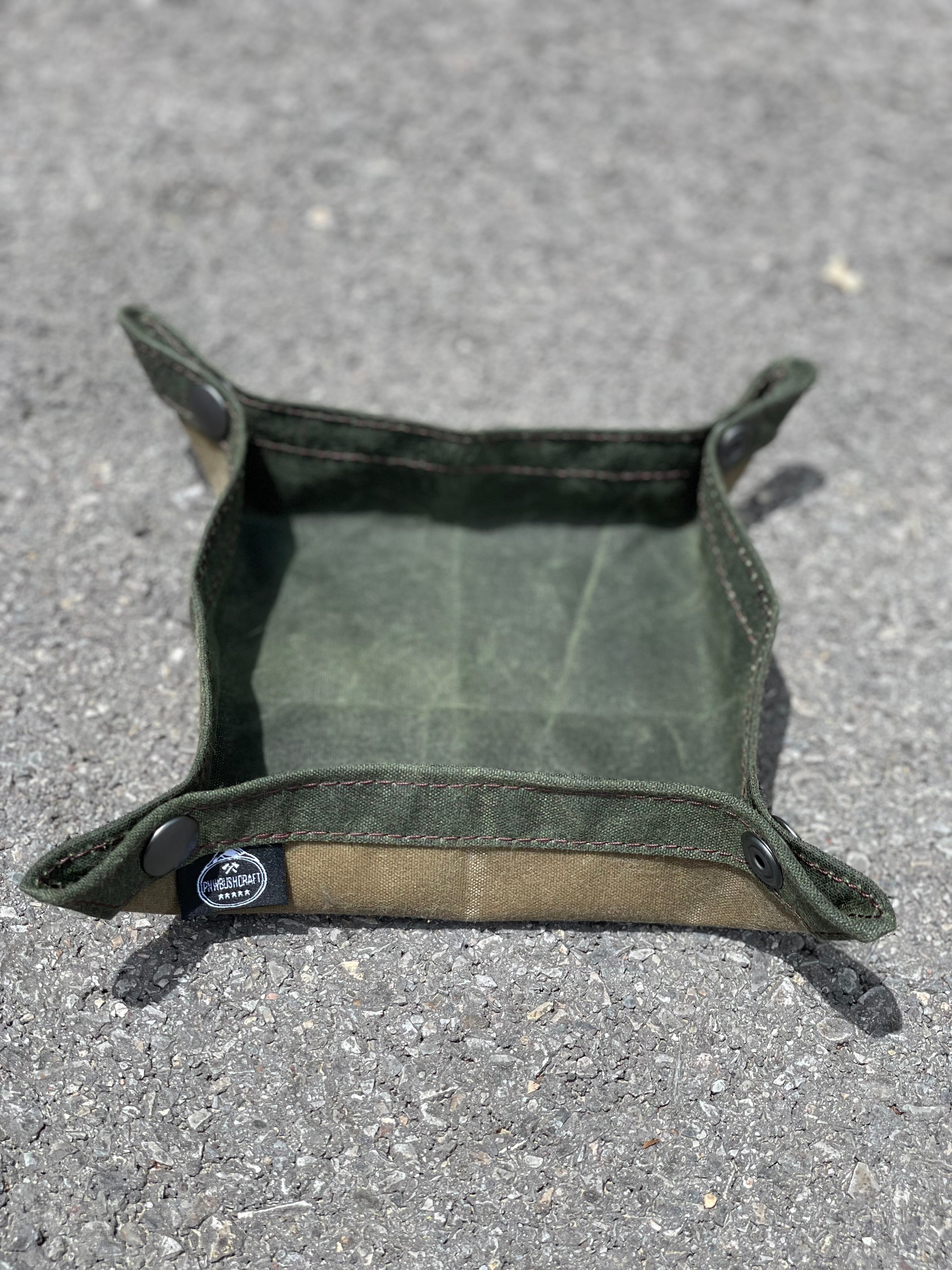 PNWBUSHCRAFT Waxed Canvas Tray